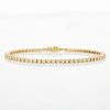 18ct Yellow Gold, 2.44ct Diamond Tennis Bracelet