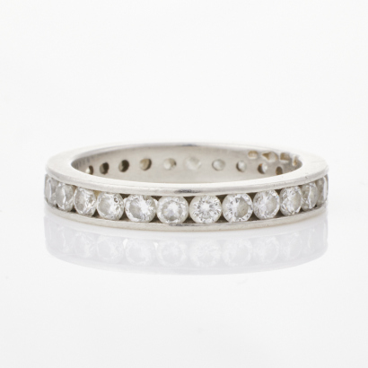 Platinum, 1.00ct Diamond Eternity Band