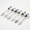 A Set Of Six Sterling Silver Fiddle And Thread Spoons London 1837