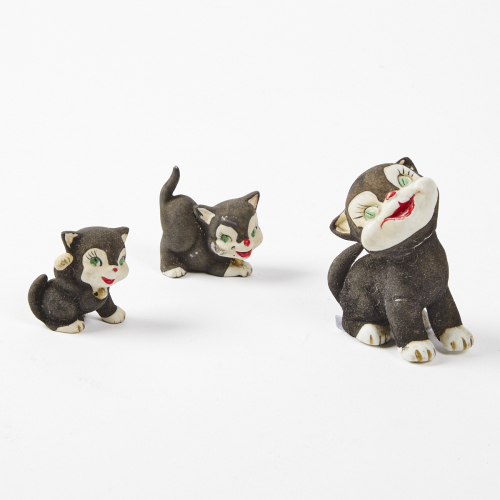 A Trio Of Ceramic Cats