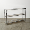 A Seventies Chrome And Smoked Glass Shelving Unit - 2