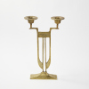 A Brass Art Nouveau Candle Holder