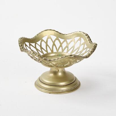 A Vintage Brass Pedestal Bowl