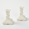 A Pair Of Crown Lynn Candle Holders