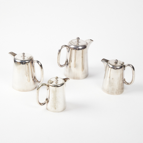 A Set of Four Graduated EPNS Tea Pots