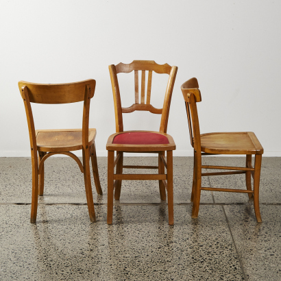 A Trio of Mismatched Dining Chairs