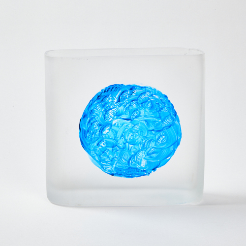 A Frosted Art Glass Vase