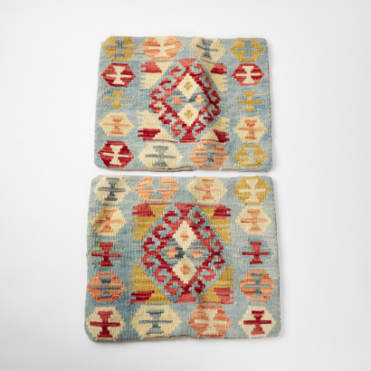 A Pair Of Vintage Kilim Cushions