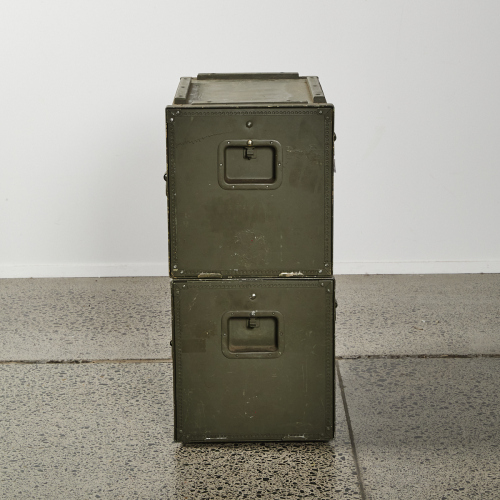 A Pair Military Storage Boxes