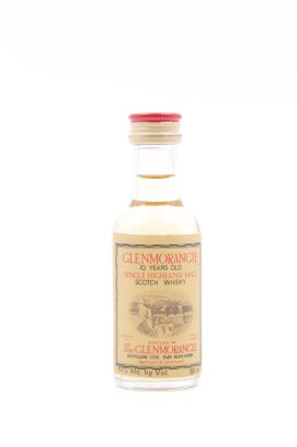 (1) Glenmorangie 10 year old Single Malt Whisky 50ml miniature circa 1980s