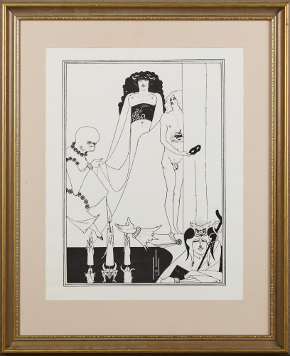 AUBREY BEARDSLEY Enter Herodias For Wildes Salome