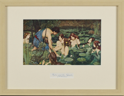 J.W. WATERHOUSE Hylas And The Nymphs Original Colour Lithograph