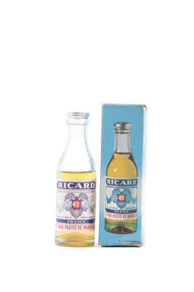 (1) Ricard Pastis de Marseille 50ml miniature circa 1950s