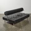 A Minimal Black Leather Couch - 3