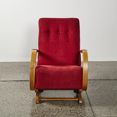 An Art Deco Bentwood Rocking Chair