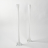 A Pair Of Tall Art Glass Footed Vases