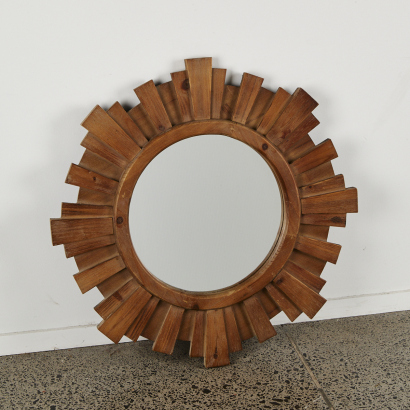 A Wooden Starburst Mirror