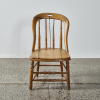 A Small Wood Crafted Dining Chair