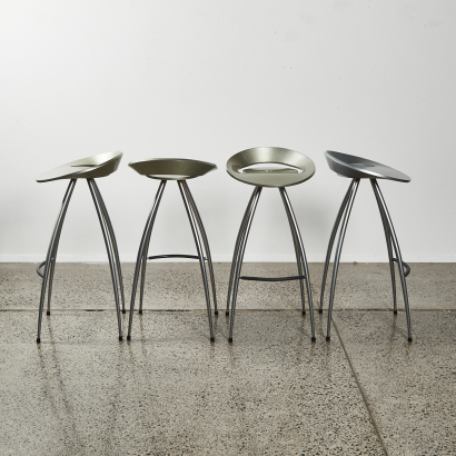 A Suite Of Four Magis Lyra Barstools by Tecnotubi Designed By Group Italia