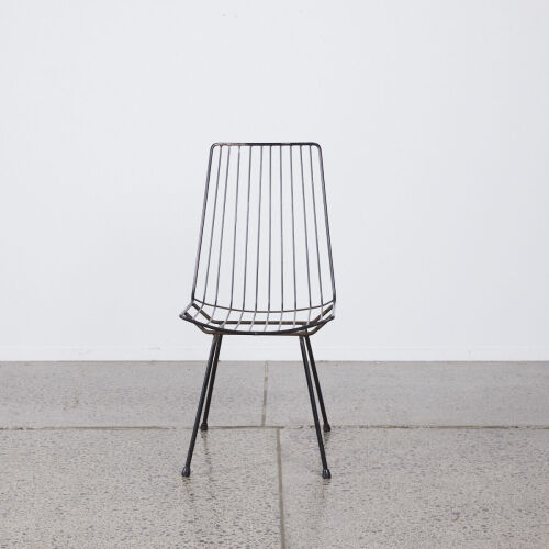 A Retro Wire Frame Chair