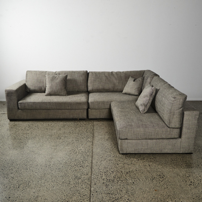 A Contemporary Sofa With A Chaise