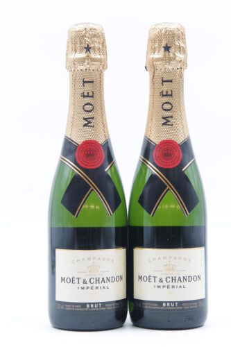 (2) NV Moet & Chandon Brut Imperial, Champagne 375ml