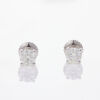 18ct White Gold, .75ct Diamond Stud Earrings - Near new