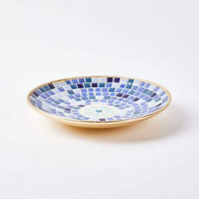 A Mosaic Dish In The Style Of John Crichton