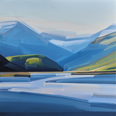 CAROLINE BELLAMY Valley Glow, Wilkin River, South Westland, New Zealand
