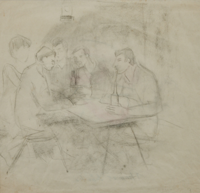 LOUISE HENDERSON Figures at the Public Bar