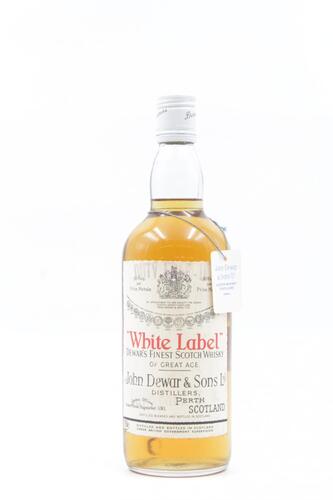 (1) Dewars White Label Finest Scotch Whisky