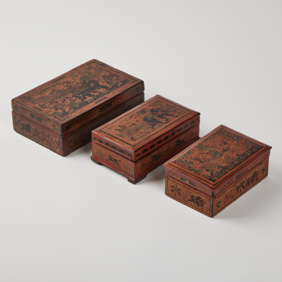 A Trio of Kun-It Betel Nut Boxes, Burma