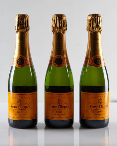 (3) NV Veuve Clicquot Ponsardin 375ml