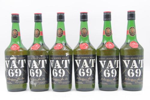 (6) Vat 69 Blended Scotch Whisky circa 1960s