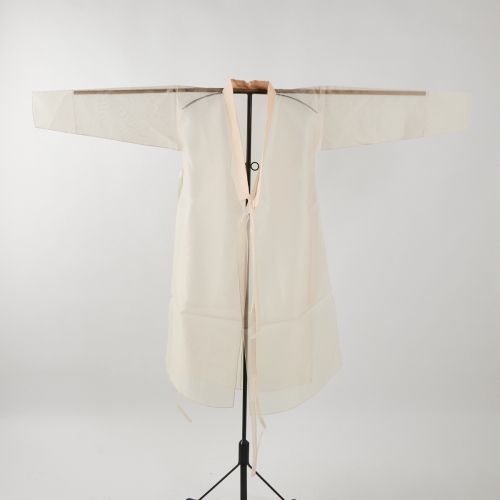 A Silk Organza Hanbok Robe by Hye Mi Song