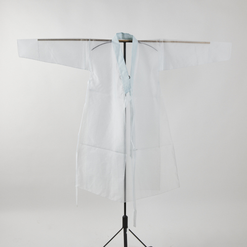 A Silk Organza Hanbok Robe by Hye Mi Song