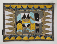 An Embroidered Kaross Textile, South Africa