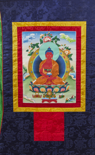 A Silk Framed Thangka Bhutan