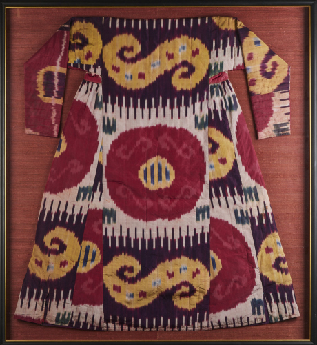 A Framed Ikat Robe, Uzbekistan