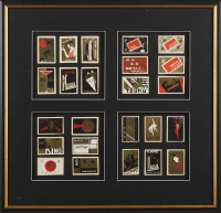 A Collection of Framed Matchbox Labels, Japan