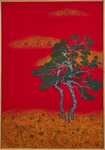 YU KWUNG-HWA Pine Tree and Flowers