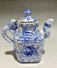 Chinese Blue and White 6 Pieces Tea Set - 3