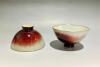 A Pair of Chinese Red Glaze Cups