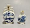 Chinese Blue and White Snuff Bottle -Set of 2