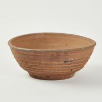 An Unglazed Studio Pottery Bowl