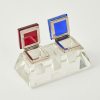 An Art Deco Crystal Inkwell - 2