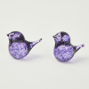 A Pair of Art Glass Birds - 2