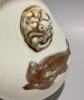 A Chinese White Glaze Two-ear Vase with red fish pattern - 2