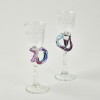 A Pair of Hand-Blown Peter Viesnik Goblets