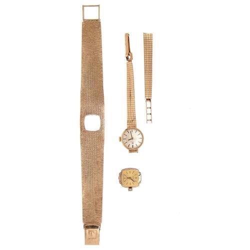 Two 1970 Ladies' 9ct Gold Wristwatches